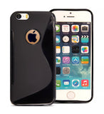 IPHONE 5/5S/SE BLACK GEL CASE