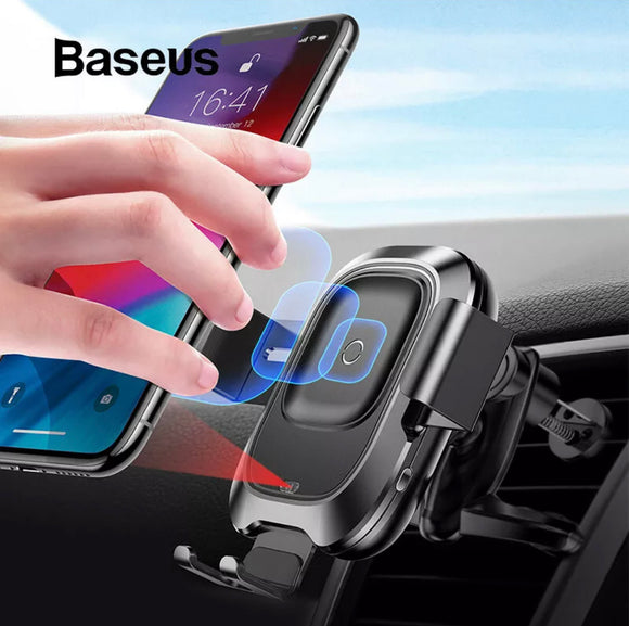 Baseus Qi Fast Wireless Car Charger Phone Holder