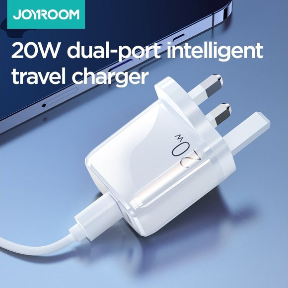Joyroom 20w PD Dual Port Fast Charging Plug White